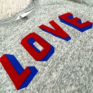 Old Navy LOVE sweatshirt women’s size LG